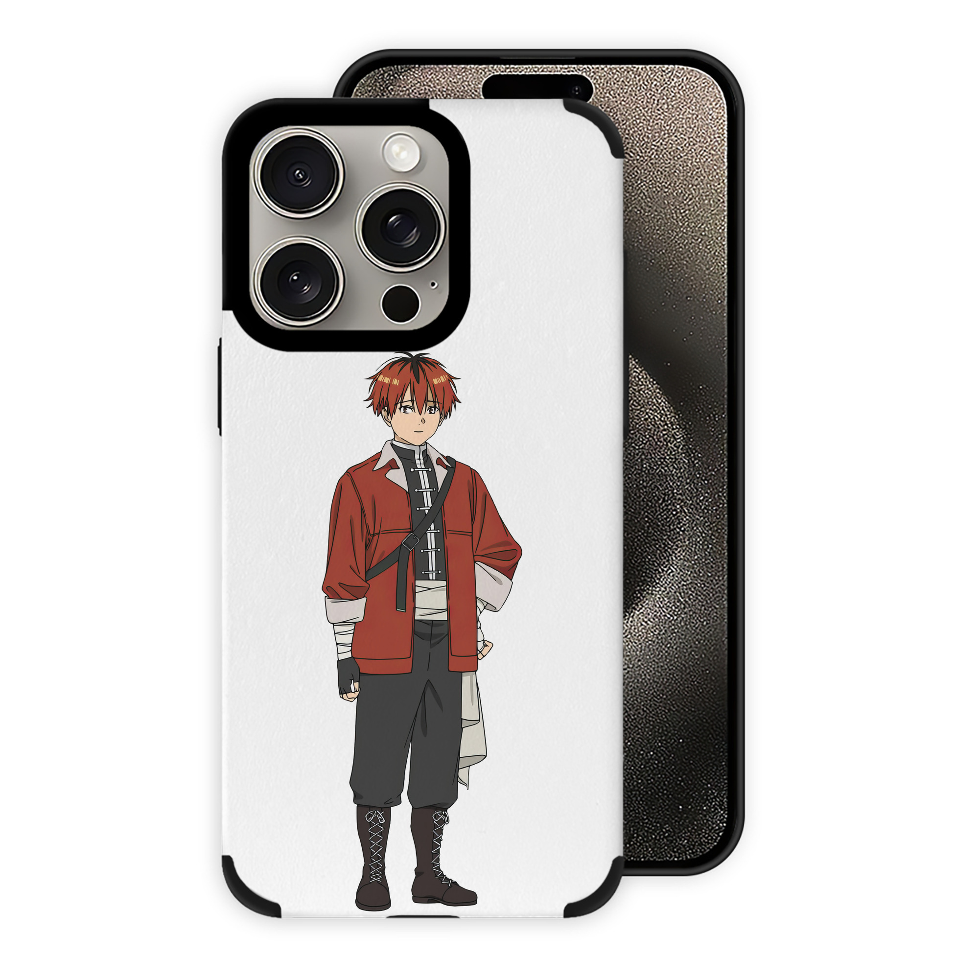 （画像用） 葬送のフリーレン Frieren 【iPhone15ProMax対応】 PUレザー スマホケース 耐衝撃＆黄変防止