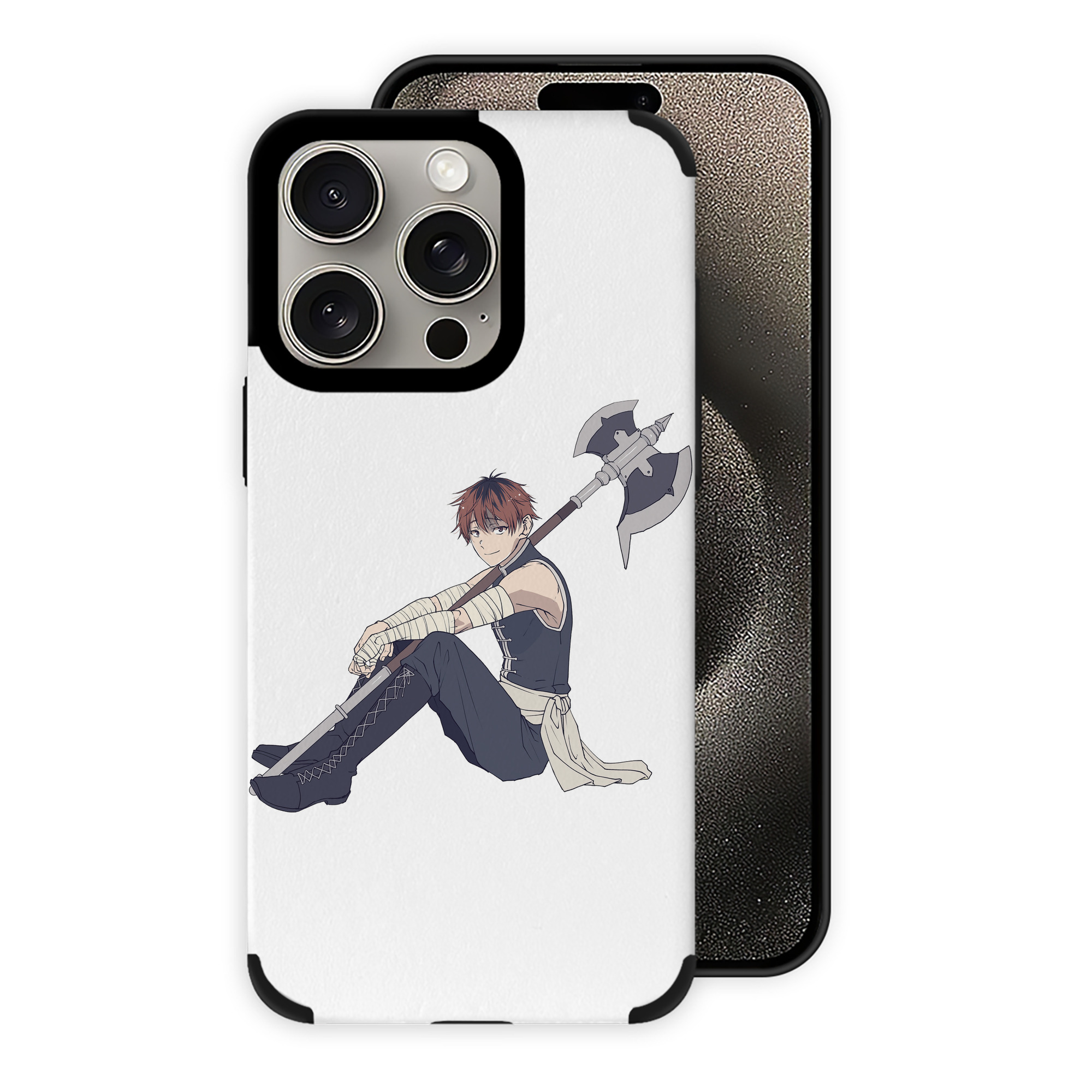 （画像用） 葬送のフリーレン Frieren 【iPhone15ProMax対応】 PUレザー スマホケース 耐衝撃＆黄変防止