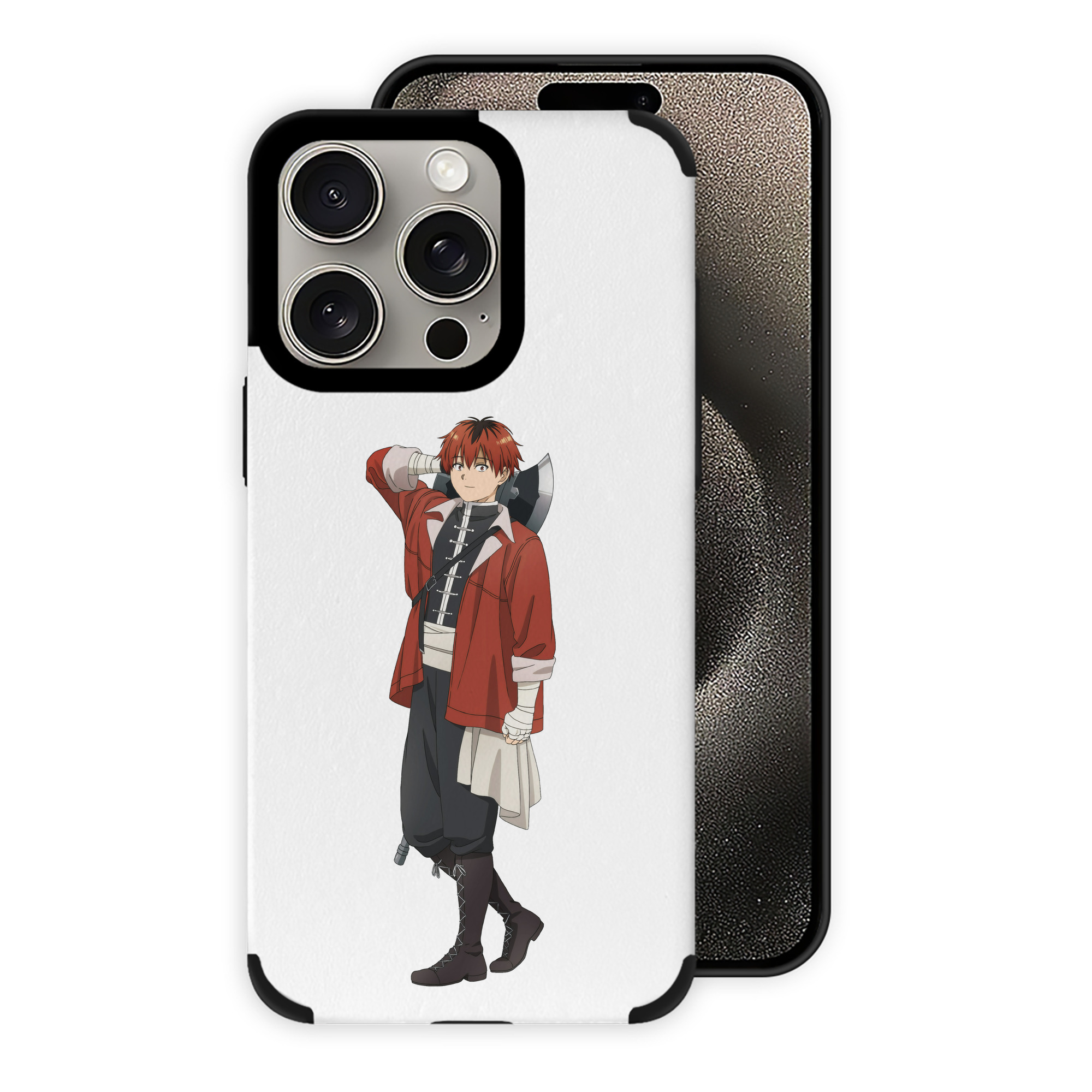 （画像用） 葬送のフリーレン Frieren 【iPhone15ProMax対応】 PUレザー スマホケース 耐衝撃＆黄変防止