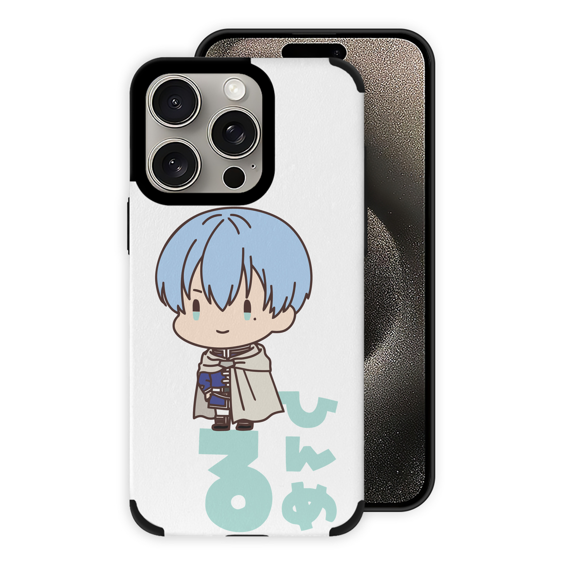 （画像用） 葬送のフリーレン Frieren 【iPhone15ProMax対応】 PUレザー スマホケース 耐衝撃＆黄変防止