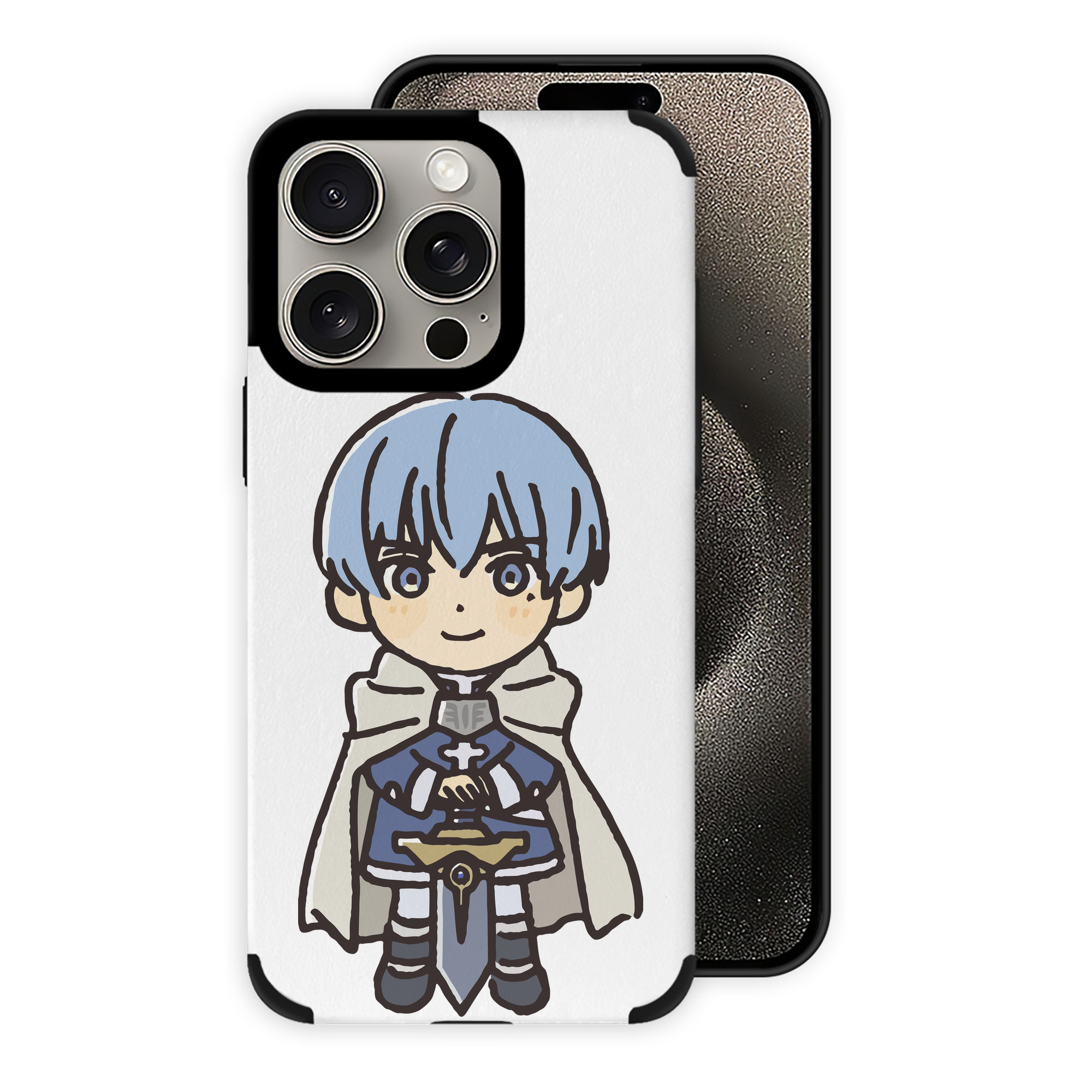 （画像用） 葬送のフリーレン Frieren 【iPhone15ProMax対応】 PUレザー スマホケース 耐衝撃＆黄変防止