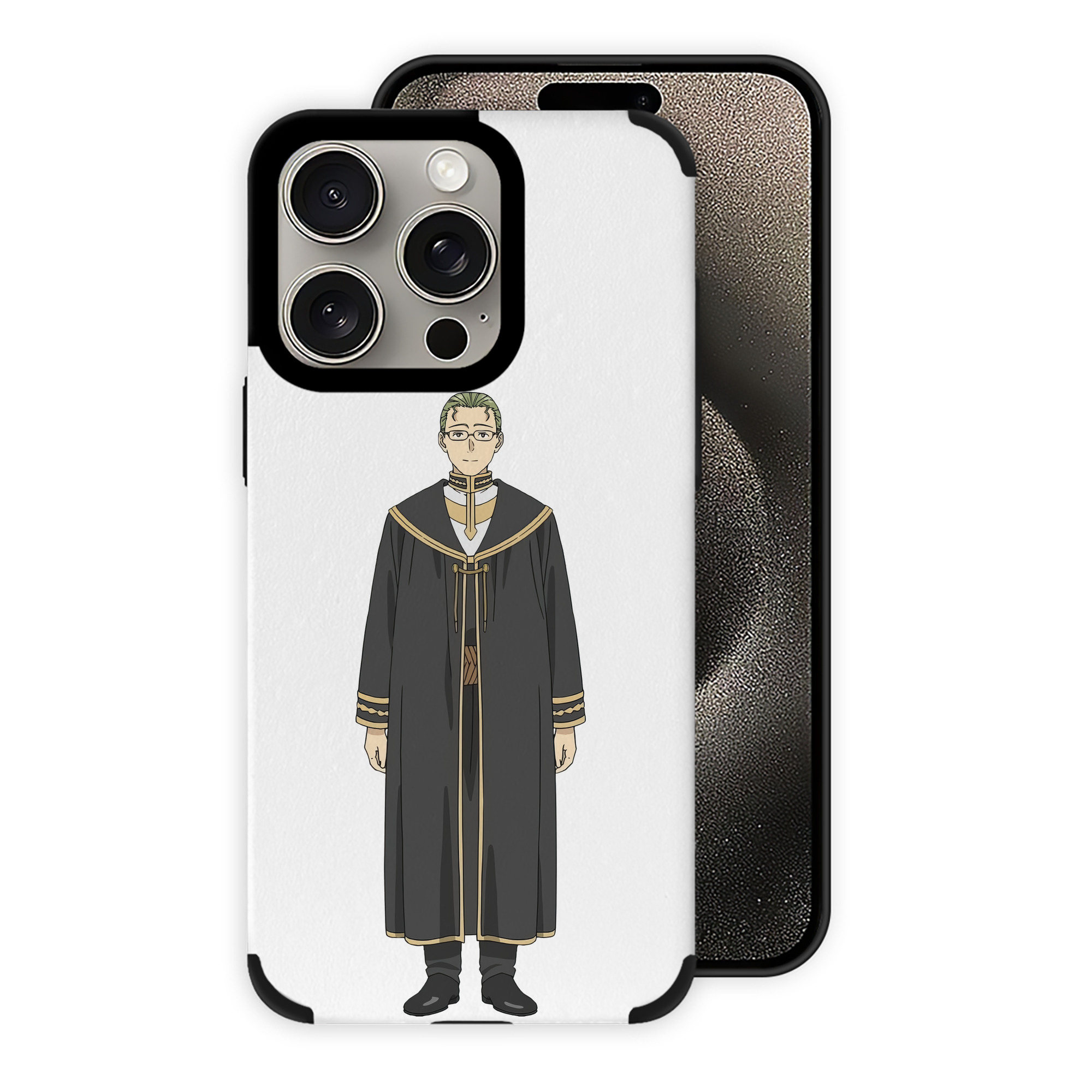 （画像用） 葬送のフリーレン Frieren 【iPhone15ProMax対応】 PUレザー スマホケース 耐衝撃＆黄変防止