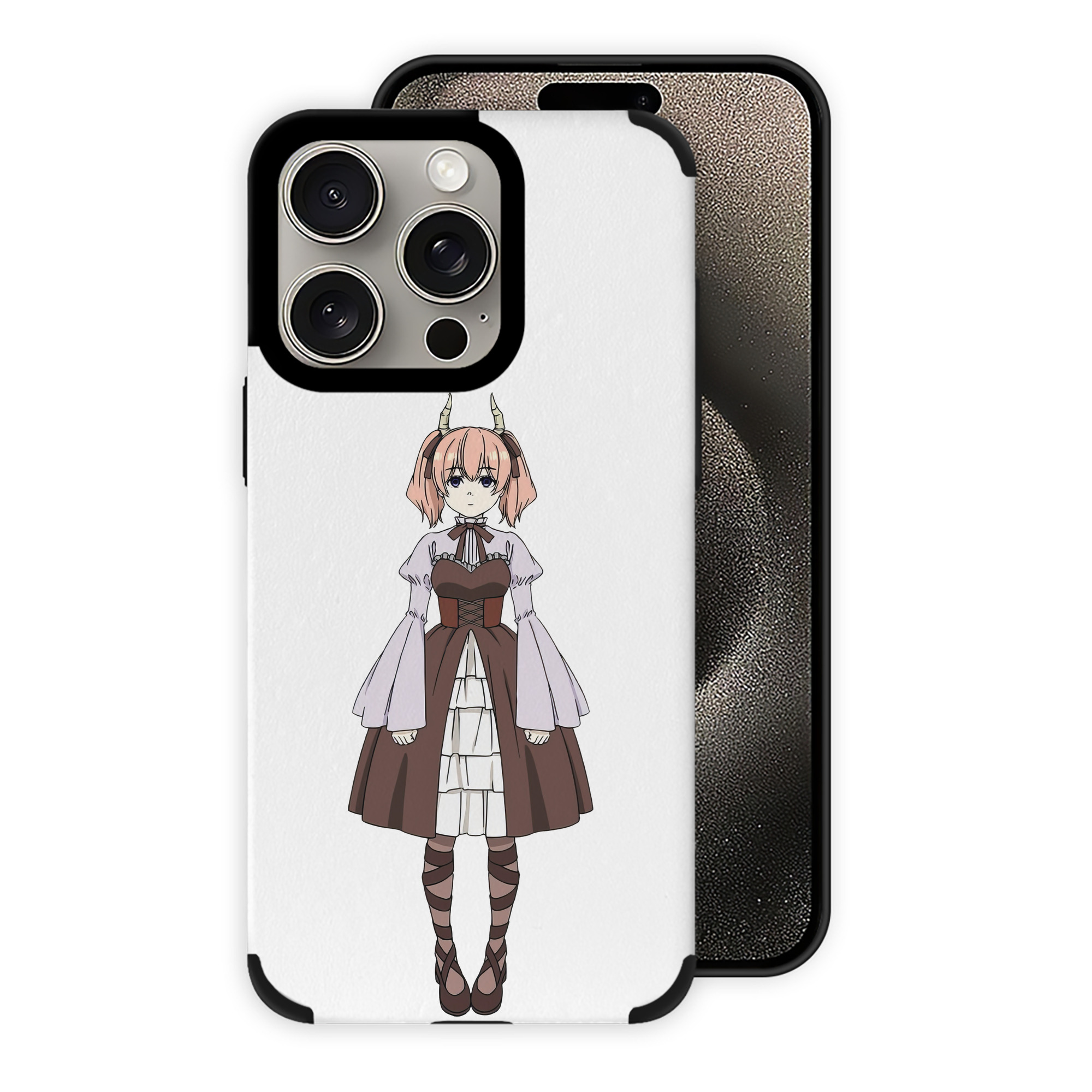 （画像用） 葬送のフリーレン Frieren 【iPhone15ProMax対応】 PUレザー スマホケース 耐衝撃＆黄変防止