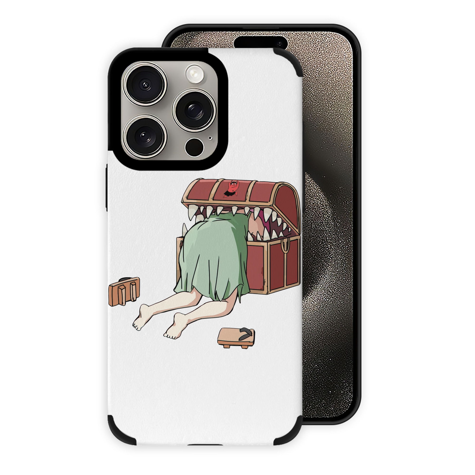 （画像用） 葬送のフリーレン Frieren 【iPhone15ProMax対応】 PUレザー スマホケース 耐衝撃＆黄変防止