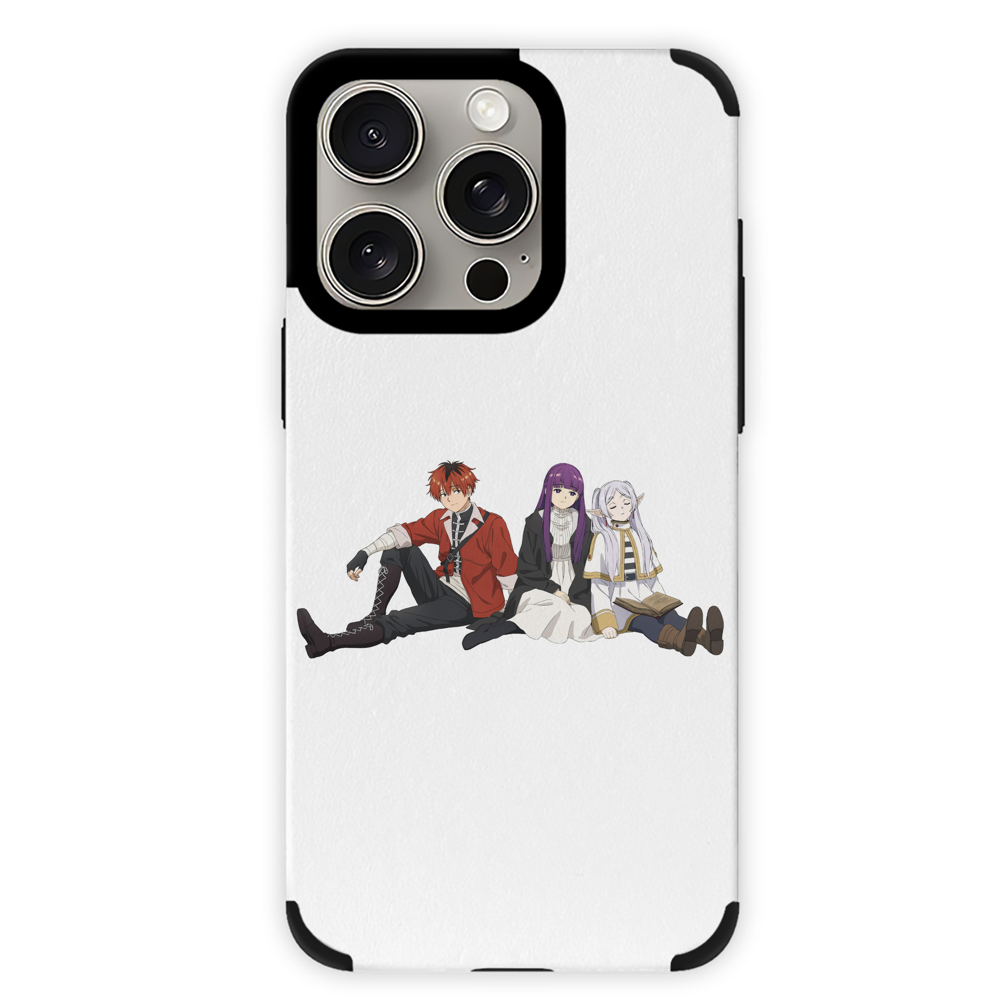（画像用） 葬送のフリーレン Frieren 【iPhone15ProMax対応】 PUレザー スマホケース 耐衝撃＆黄変防止