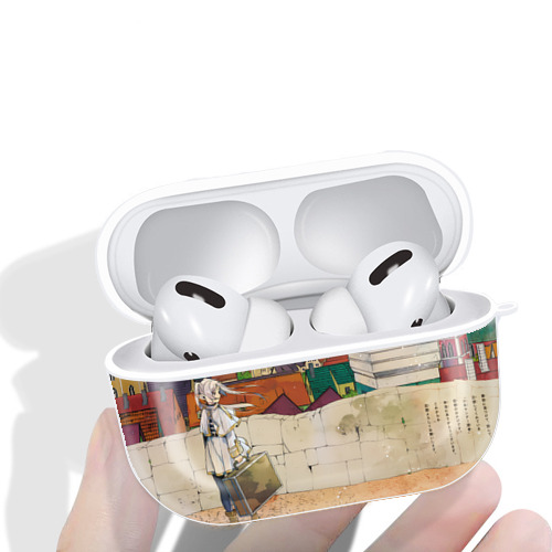 葬送のフリーレン Frieren 【AirPods Pro用】ハードシェル保護ケース 耐衝撃・防指紋・カラビナ付き商品仕様