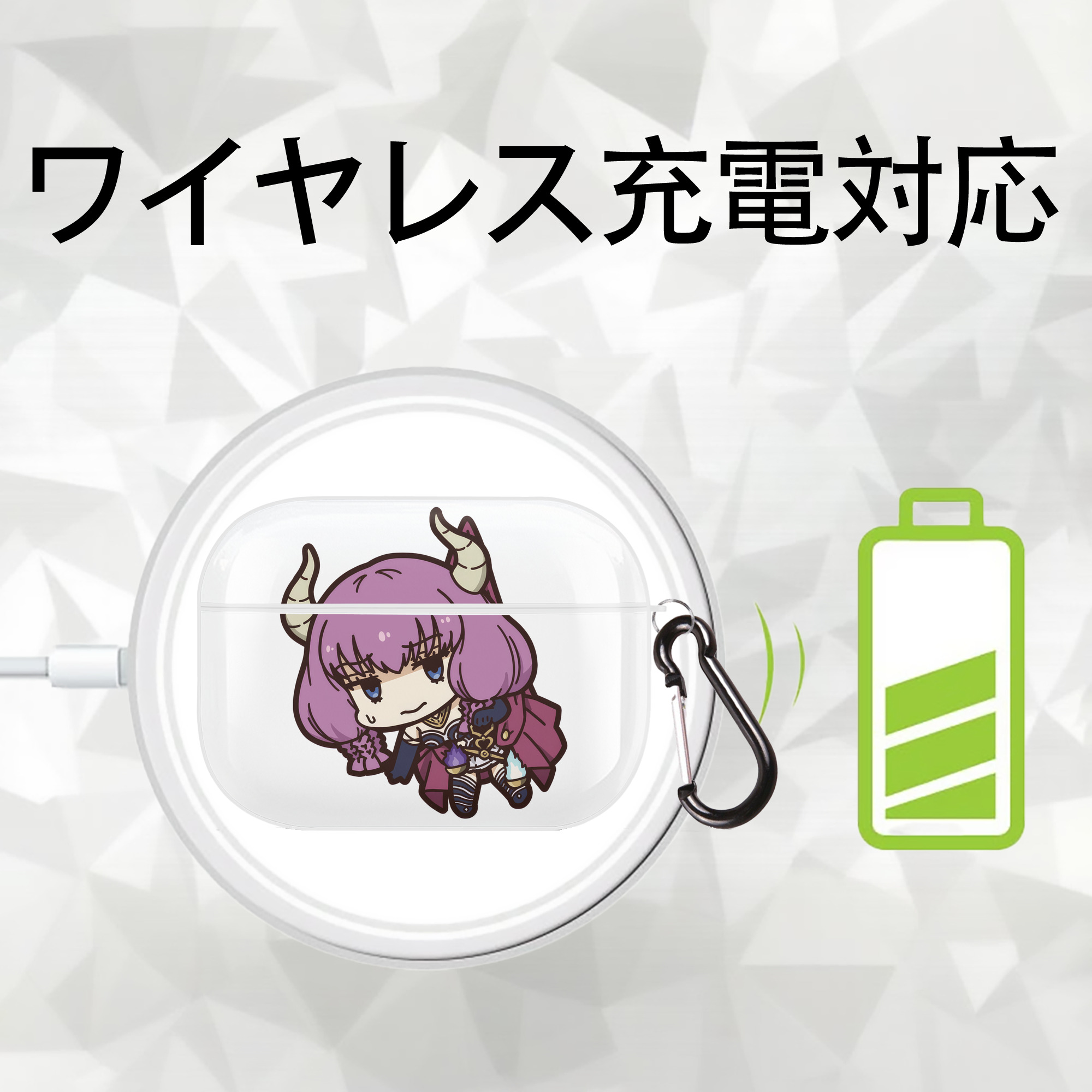 葬送のフリーレン Frieren 【AirPods Pro用】ハードシェル保護ケース 耐衝撃・防指紋・カラビナ付き商品仕様