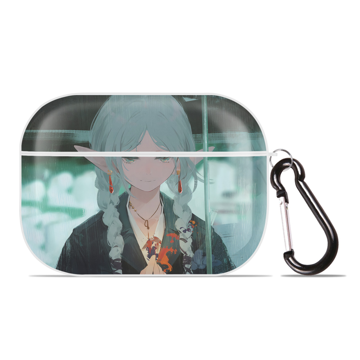 （画像用） 葬送のフリーレン Frieren 【AirPods Pro用】ハードシェル保護ケース 耐衝撃・防指紋・カラビナ付き商品仕様