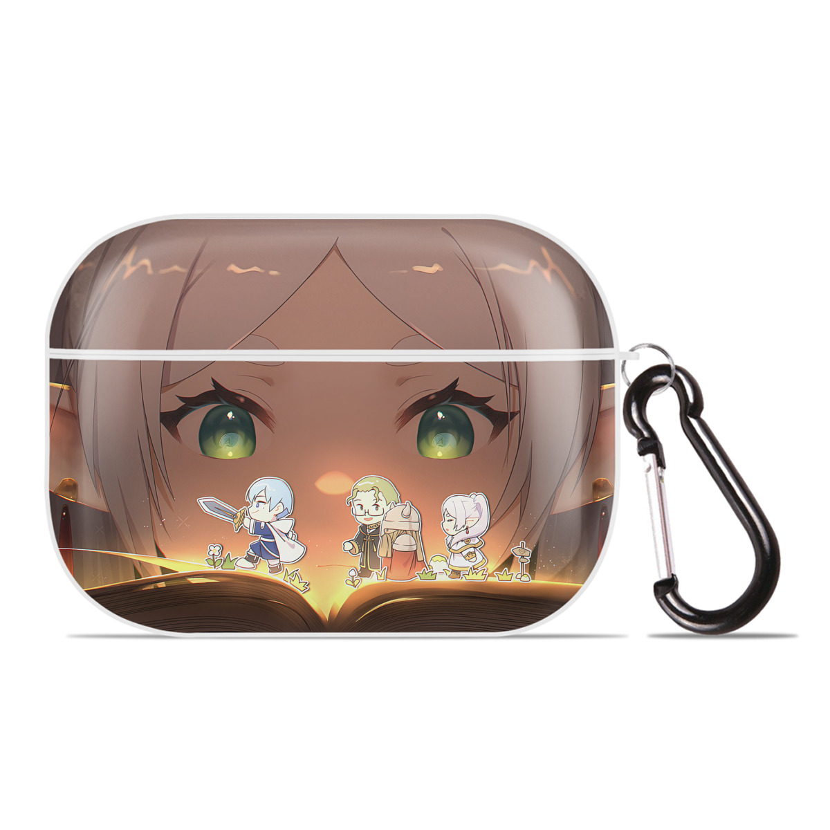 （画像用） 葬送のフリーレン Frieren 【AirPods Pro用】ハードシェル保護ケース 耐衝撃・防指紋・カラビナ付き商品仕様