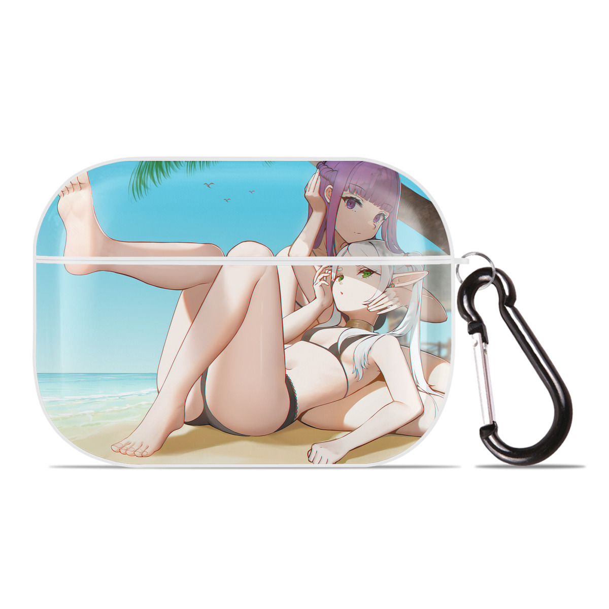（画像用） 葬送のフリーレン Frieren 【AirPods Pro用】ハードシェル保護ケース 耐衝撃・防指紋・カラビナ付き商品仕様
