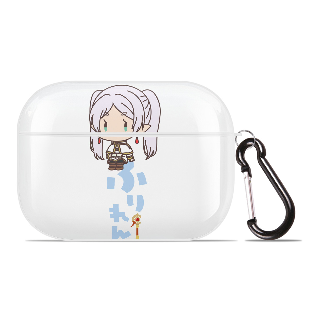 （画像用） 葬送のフリーレン Frieren 【AirPods Pro用】ハードシェル保護ケース 耐衝撃・防指紋・カラビナ付き商品仕様