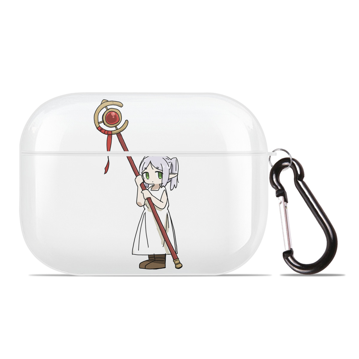 （画像用） 葬送のフリーレン Frieren 【AirPods Pro用】ハードシェル保護ケース 耐衝撃・防指紋・カラビナ付き商品仕様