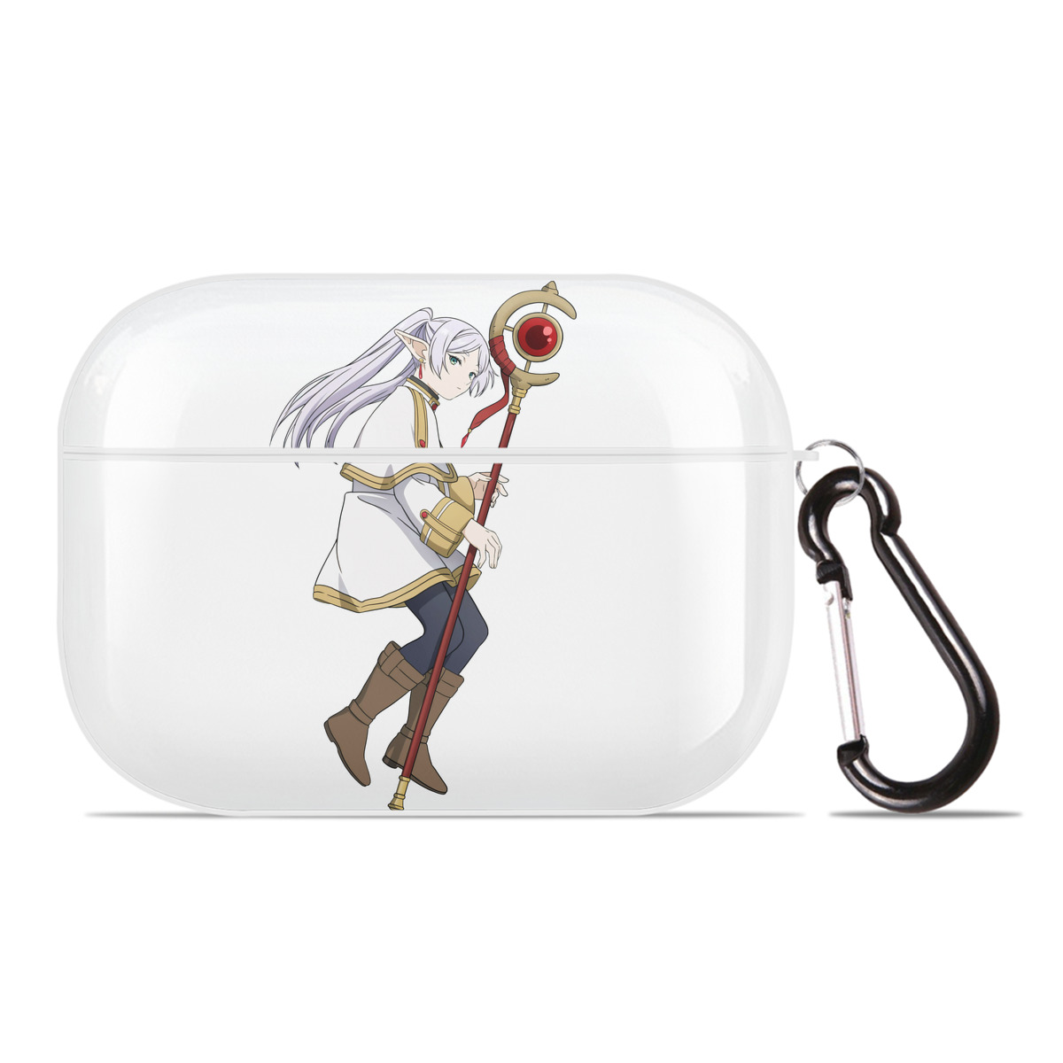 （画像用） 葬送のフリーレン Frieren 【AirPods Pro用】ハードシェル保護ケース 耐衝撃・防指紋・カラビナ付き商品仕様