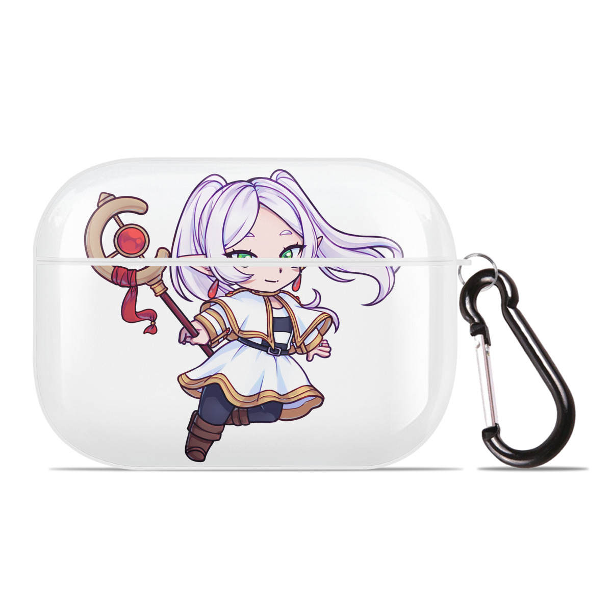 （画像用） 葬送のフリーレン Frieren 【AirPods Pro用】ハードシェル保護ケース 耐衝撃・防指紋・カラビナ付き商品仕様