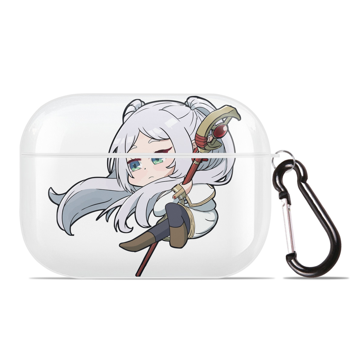 （画像用） 葬送のフリーレン Frieren 【AirPods Pro用】ハードシェル保護ケース 耐衝撃・防指紋・カラビナ付き商品仕様