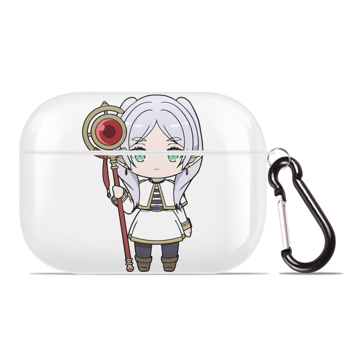 （画像用） 葬送のフリーレン Frieren 【AirPods Pro用】ハードシェル保護ケース 耐衝撃・防指紋・カラビナ付き商品仕様