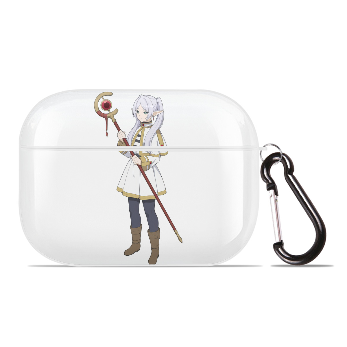 （画像用） 葬送のフリーレン Frieren 【AirPods Pro用】ハードシェル保護ケース 耐衝撃・防指紋・カラビナ付き商品仕様
