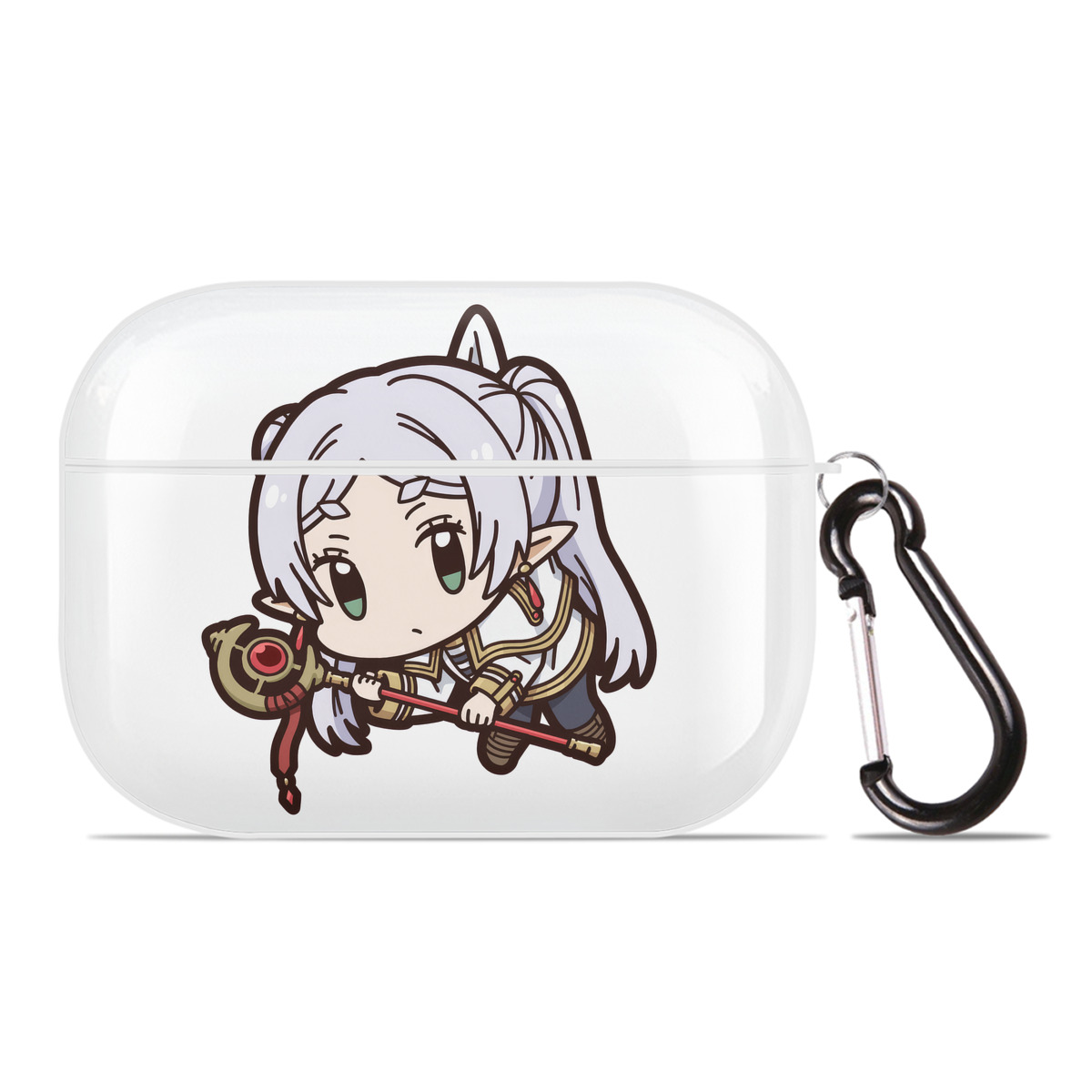 （画像用） 葬送のフリーレン Frieren 【AirPods Pro用】ハードシェル保護ケース 耐衝撃・防指紋・カラビナ付き商品仕様
