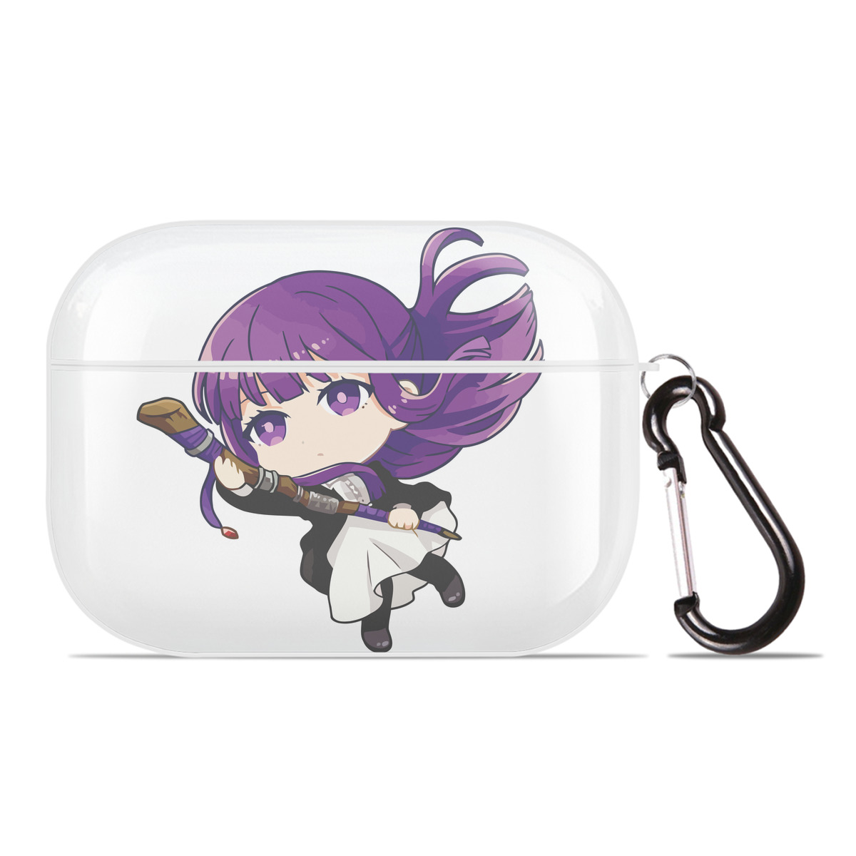 （画像用） 葬送のフリーレン Frieren 【AirPods Pro用】ハードシェル保護ケース 耐衝撃・防指紋・カラビナ付き商品仕様