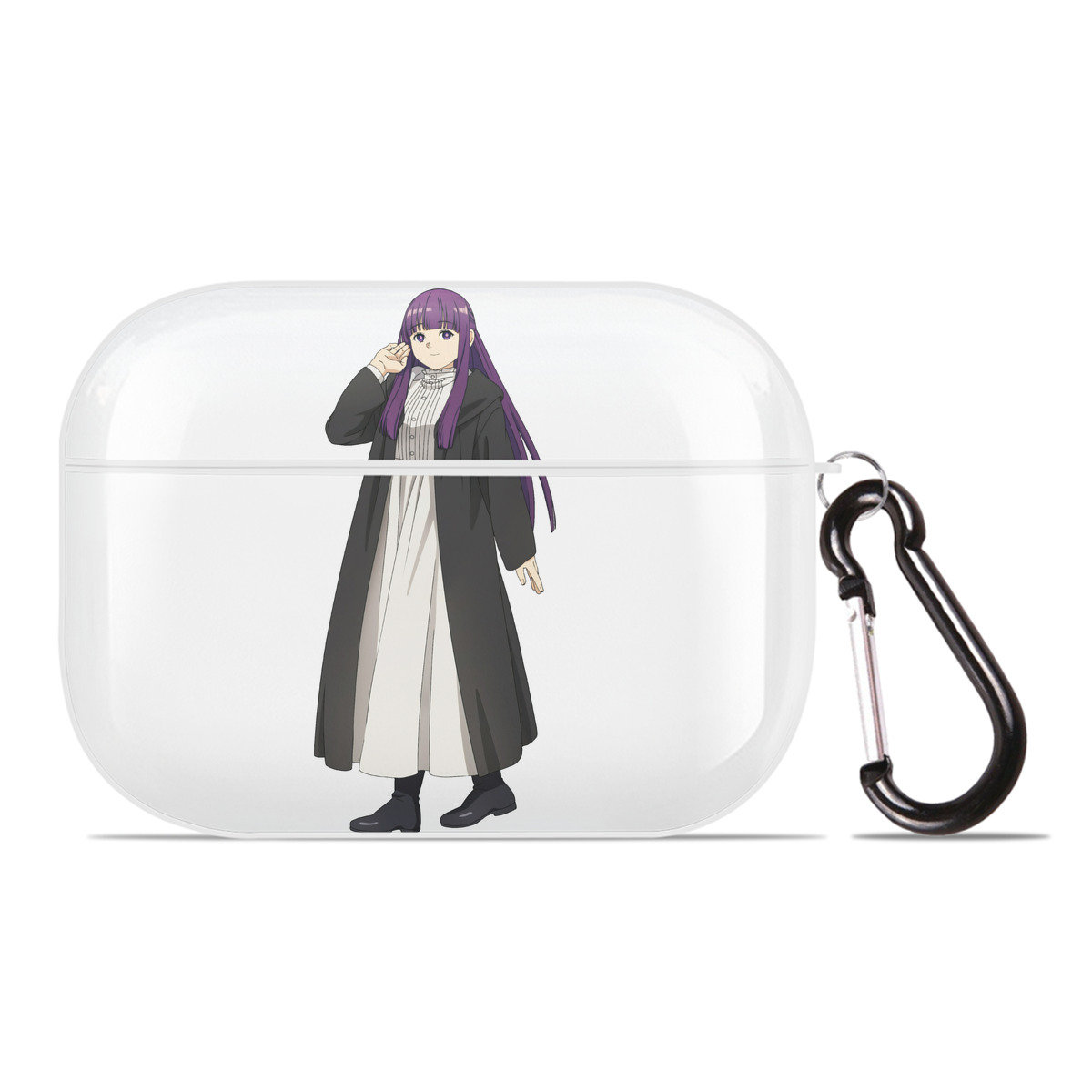 （画像用） 葬送のフリーレン Frieren 【AirPods Pro用】ハードシェル保護ケース 耐衝撃・防指紋・カラビナ付き商品仕様