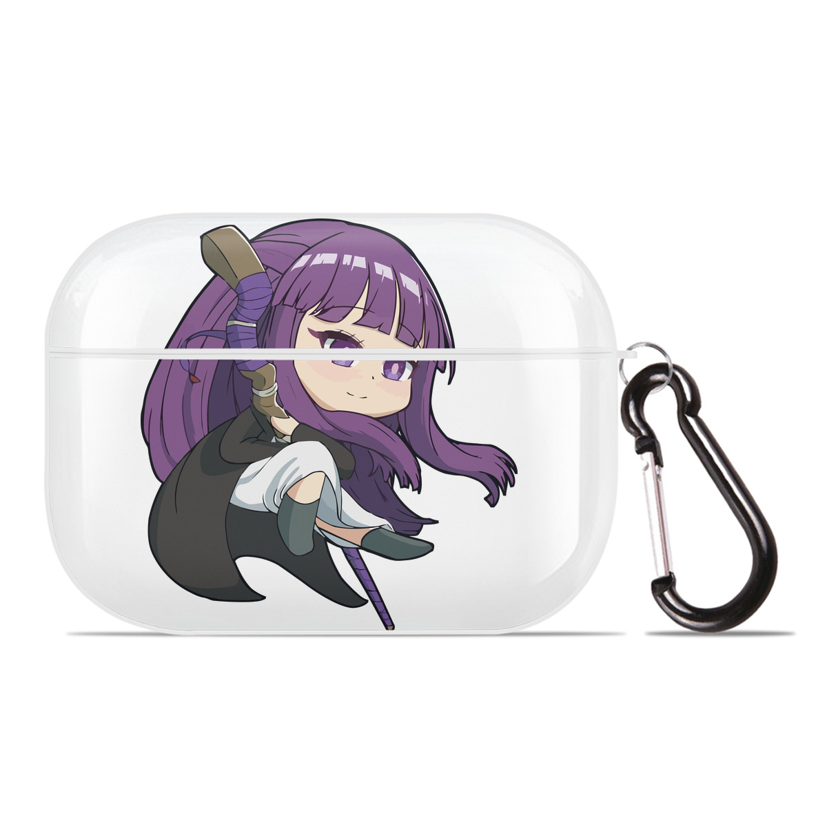 （画像用） 葬送のフリーレン Frieren 【AirPods Pro用】ハードシェル保護ケース 耐衝撃・防指紋・カラビナ付き商品仕様