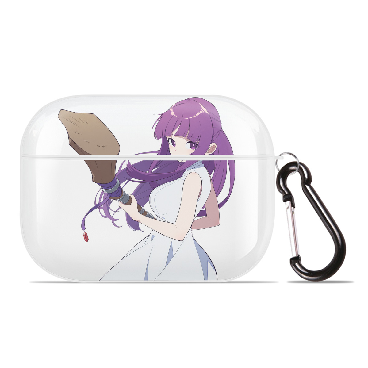 （画像用） 葬送のフリーレン Frieren 【AirPods Pro用】ハードシェル保護ケース 耐衝撃・防指紋・カラビナ付き商品仕様