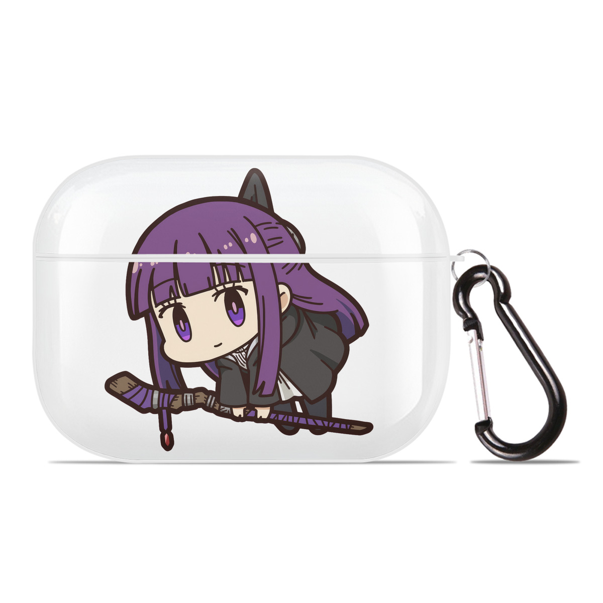 （画像用） 葬送のフリーレン Frieren 【AirPods Pro用】ハードシェル保護ケース 耐衝撃・防指紋・カラビナ付き商品仕様