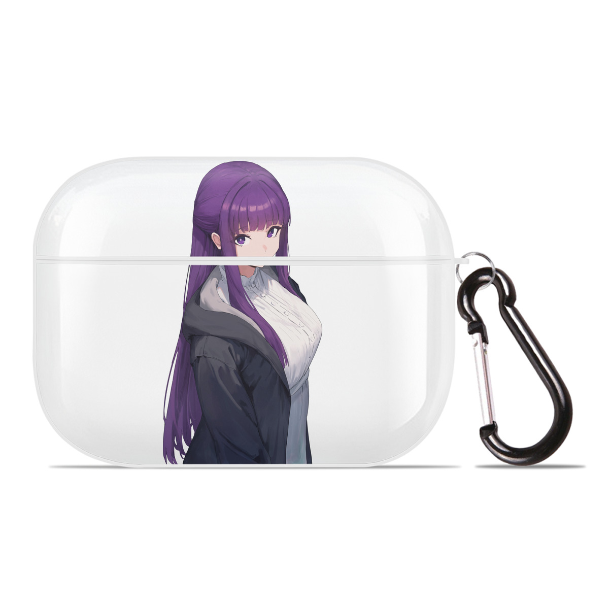 （画像用） 葬送のフリーレン Frieren 【AirPods Pro用】ハードシェル保護ケース 耐衝撃・防指紋・カラビナ付き商品仕様