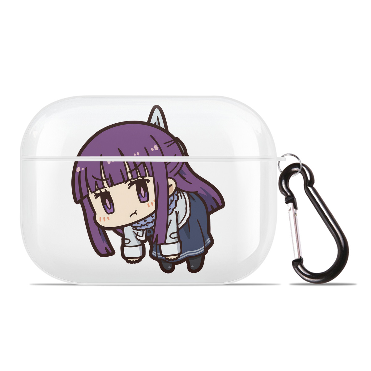 （画像用） 葬送のフリーレン Frieren 【AirPods Pro用】ハードシェル保護ケース 耐衝撃・防指紋・カラビナ付き商品仕様