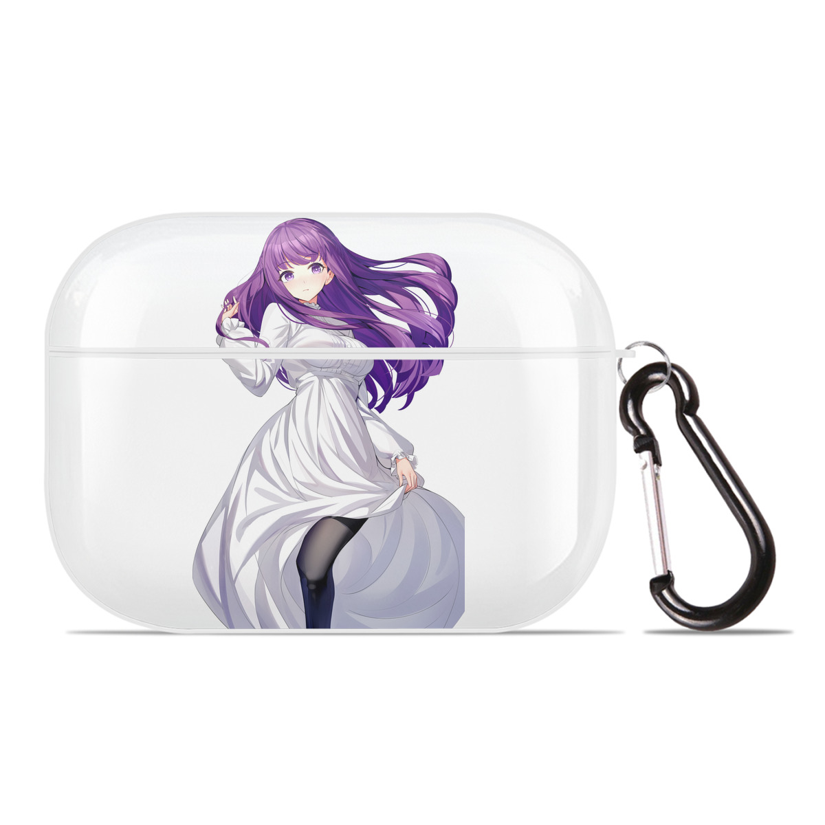 （画像用） 葬送のフリーレン Frieren 【AirPods Pro用】ハードシェル保護ケース 耐衝撃・防指紋・カラビナ付き商品仕様