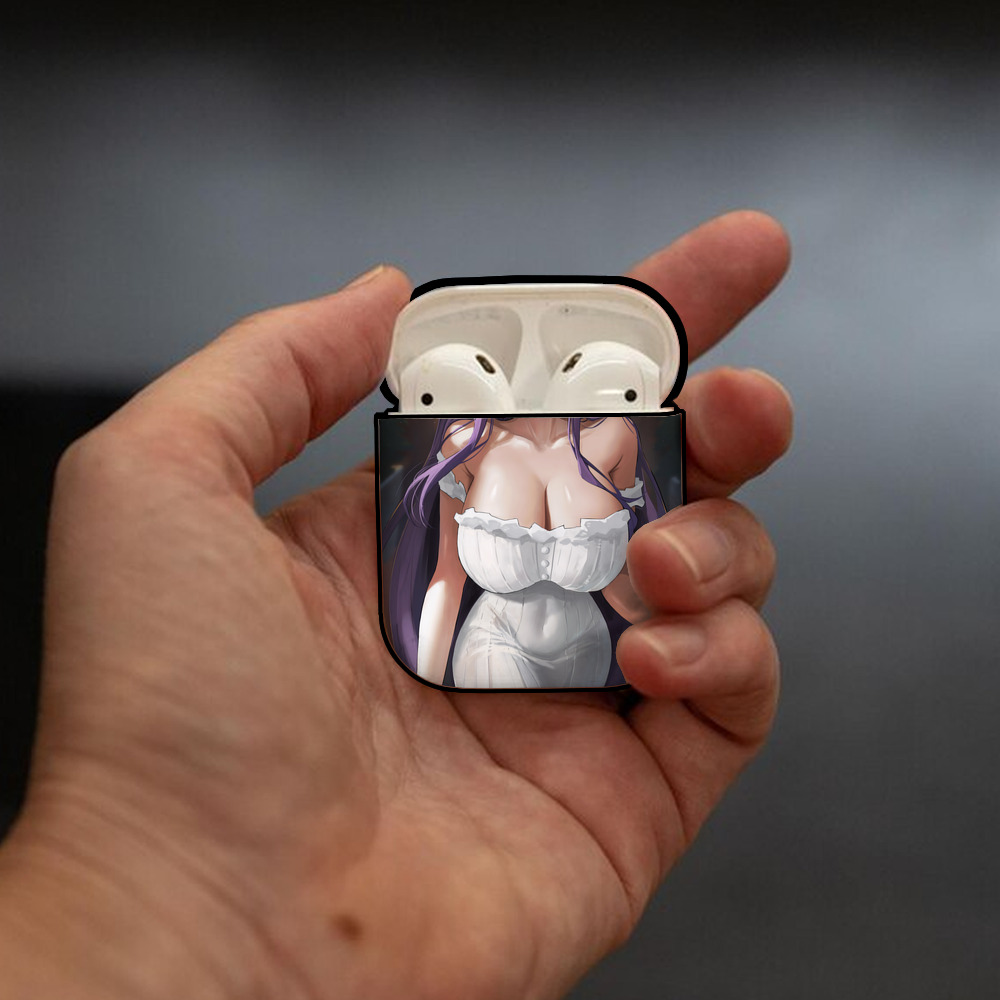 葬送のフリーレン Frieren AirPods 第2世代保護ケース ハードシェル ブラック 耐衝撃・防指紋・カラビナ付き
