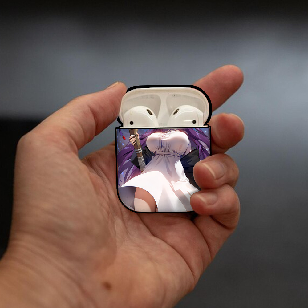 葬送のフリーレン Frieren AirPods 第2世代保護ケース ハードシェル ブラック 耐衝撃・防指紋・カラビナ付き