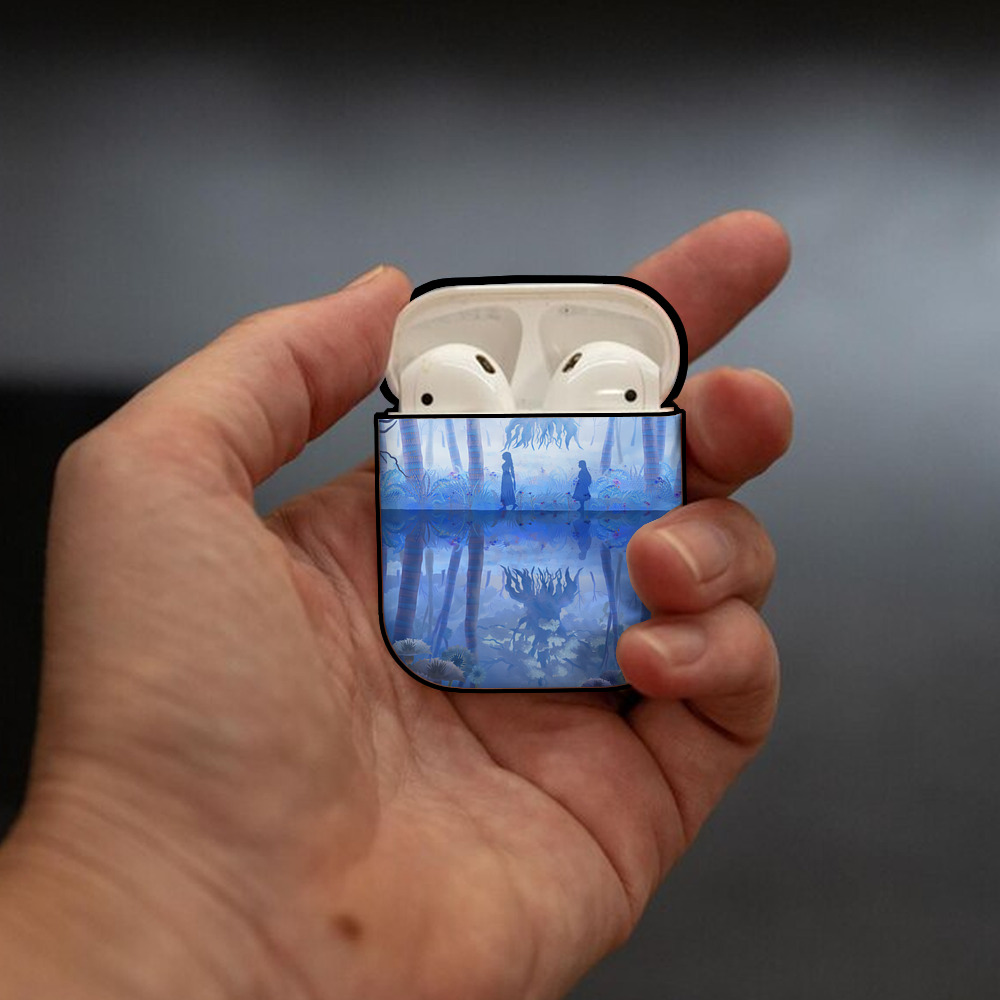 葬送のフリーレン Frieren AirPods 第2世代保護ケース ハードシェル ブラック 耐衝撃・防指紋・カラビナ付き