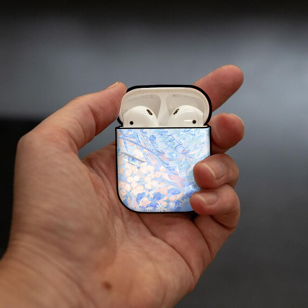 葬送のフリーレン Frieren AirPods 第2世代保護ケース ハードシェル ブラック 耐衝撃・防指紋・カラビナ付き