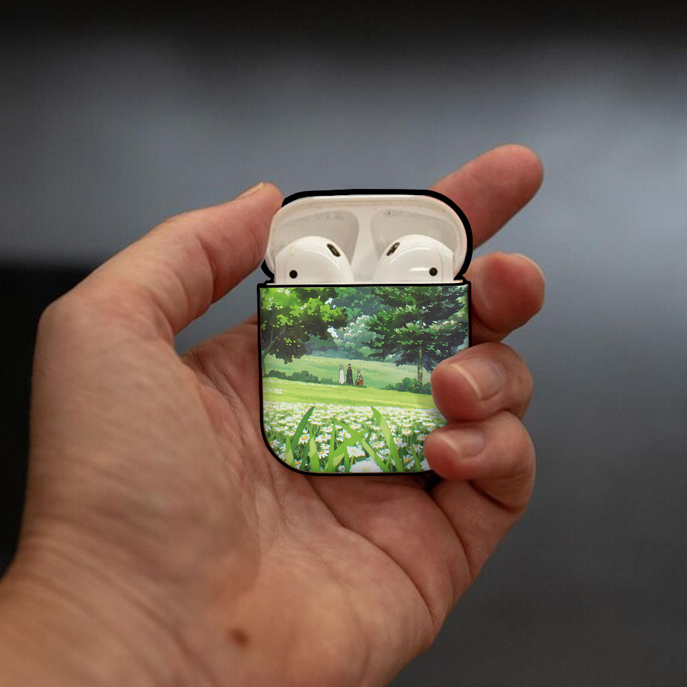 葬送のフリーレン Frieren AirPods 第2世代保護ケース ハードシェル ブラック 耐衝撃・防指紋・カラビナ付き