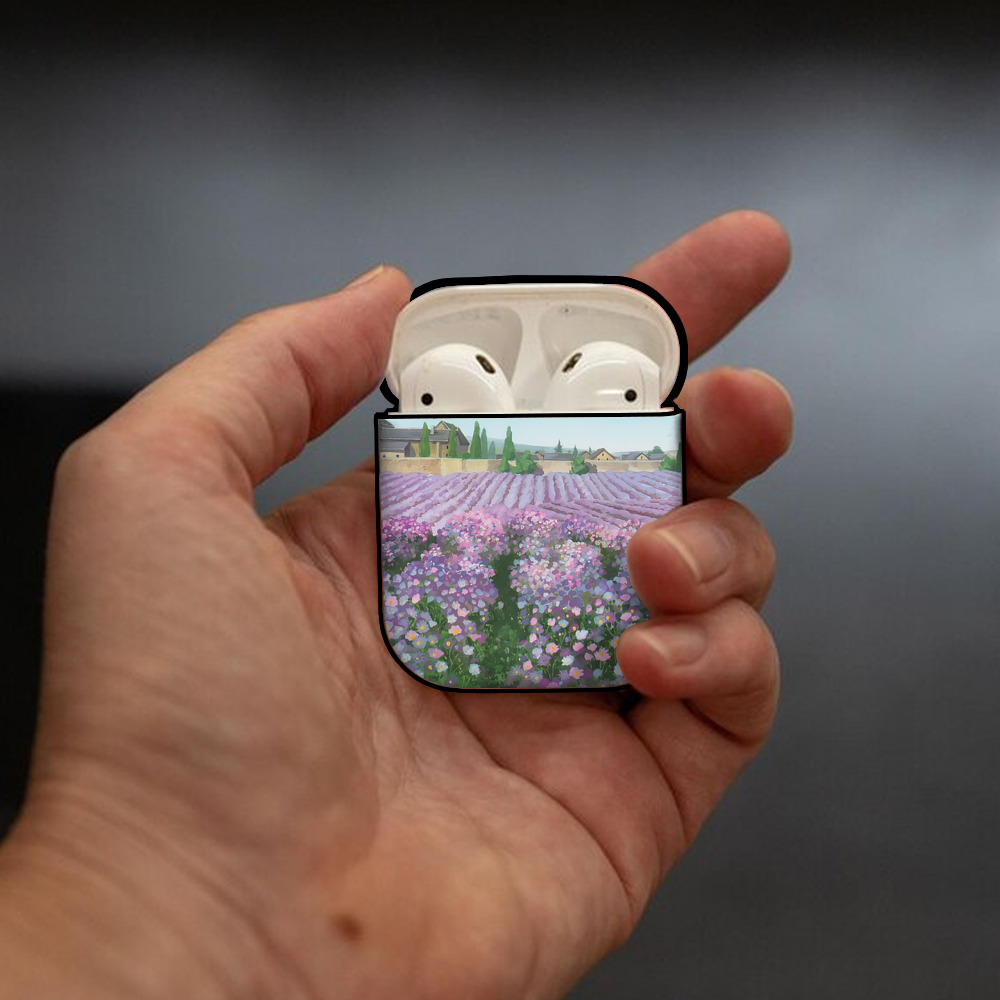 葬送のフリーレン Frieren AirPods 第2世代保護ケース ハードシェル ブラック 耐衝撃・防指紋・カラビナ付き