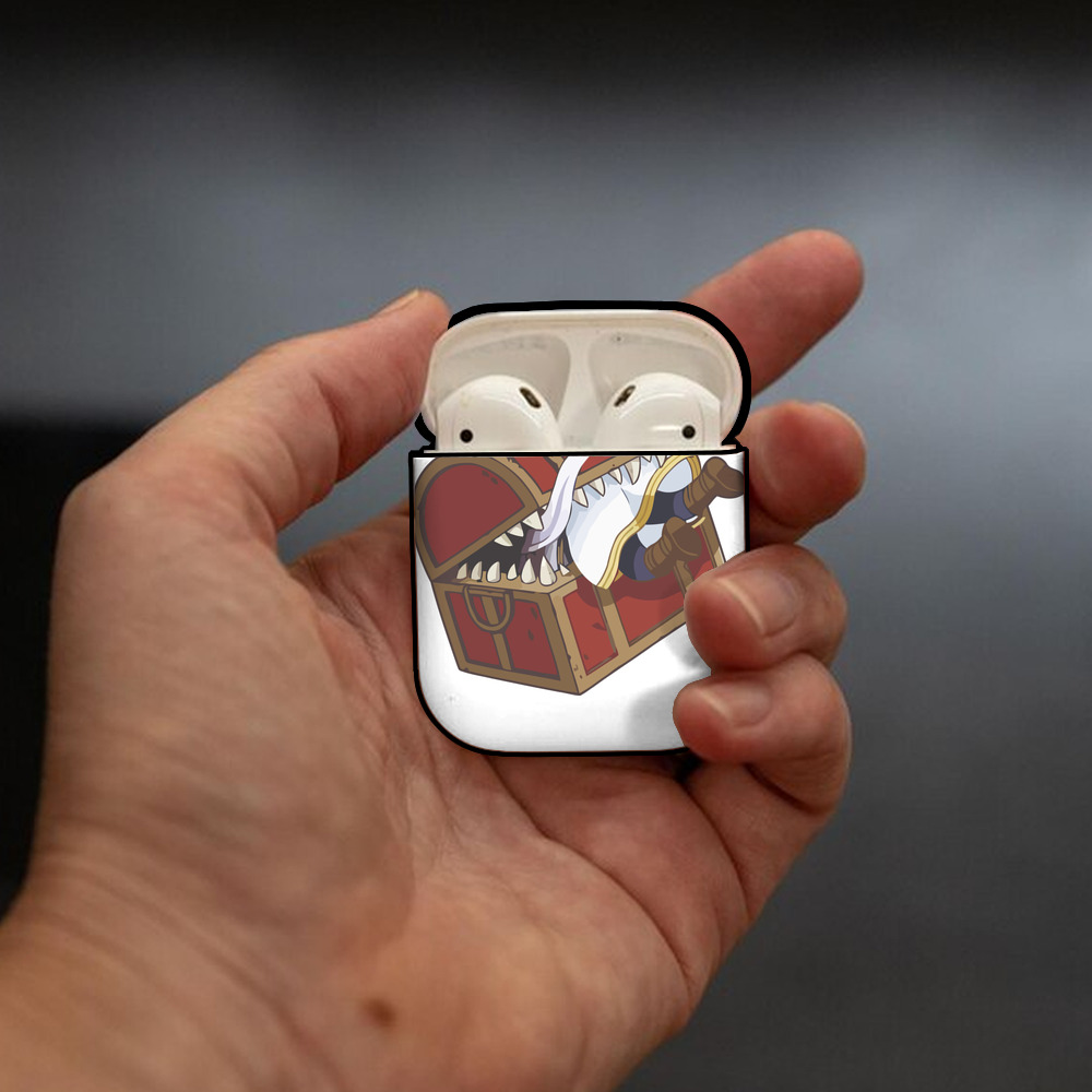 葬送のフリーレン Frieren AirPods 第2世代保護ケース ハードシェル ブラック 耐衝撃・防指紋・カラビナ付き
