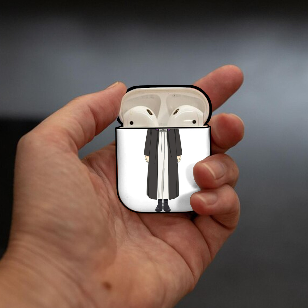 葬送のフリーレン Frieren AirPods 第2世代保護ケース ハードシェル ブラック 耐衝撃・防指紋・カラビナ付き