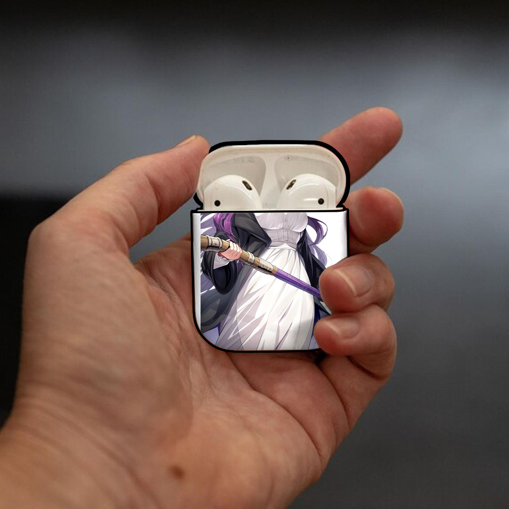 葬送のフリーレン Frieren AirPods 第2世代保護ケース ハードシェル ブラック 耐衝撃・防指紋・カラビナ付き