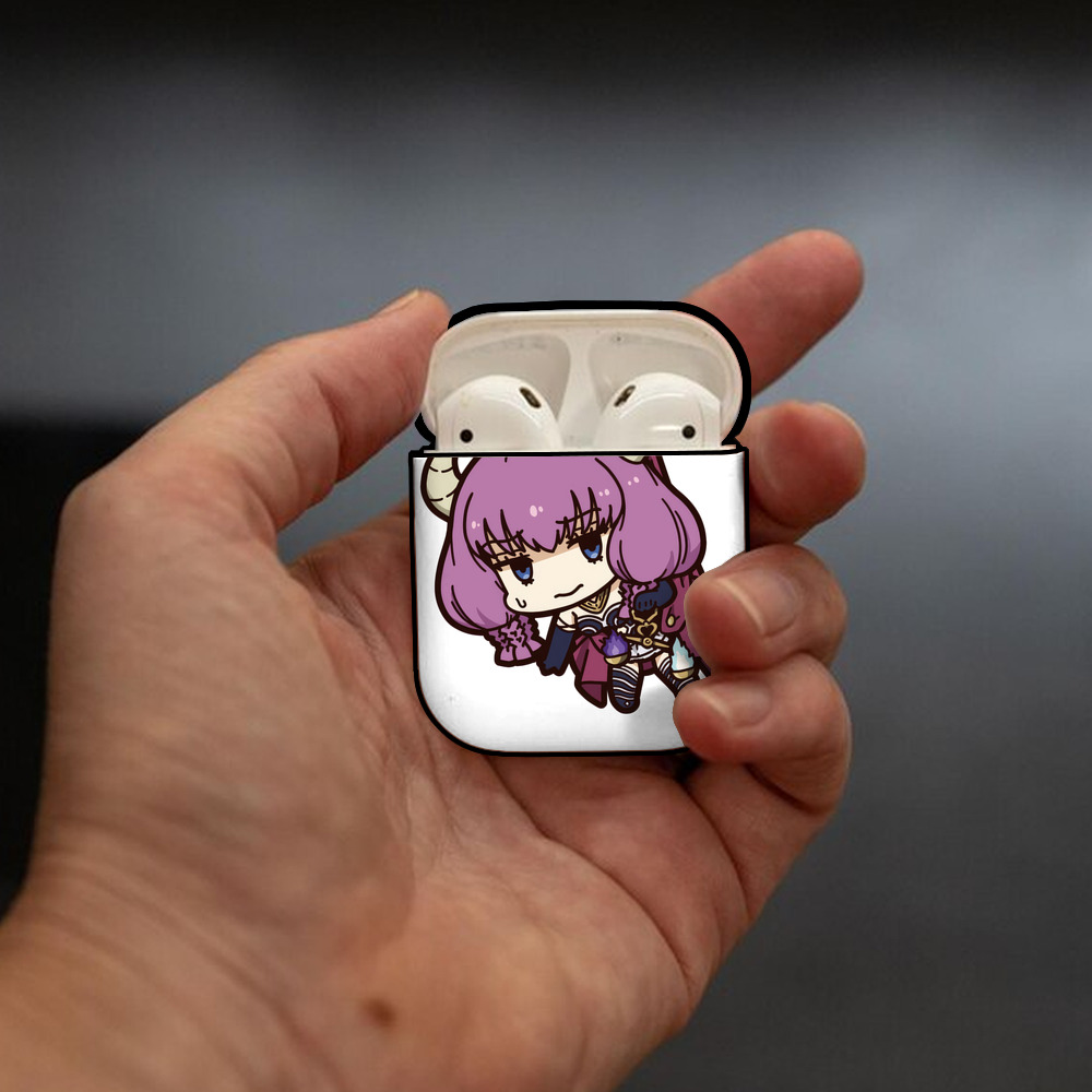 葬送のフリーレン Frieren AirPods 第2世代保護ケース ハードシェル ブラック 耐衝撃・防指紋・カラビナ付き
