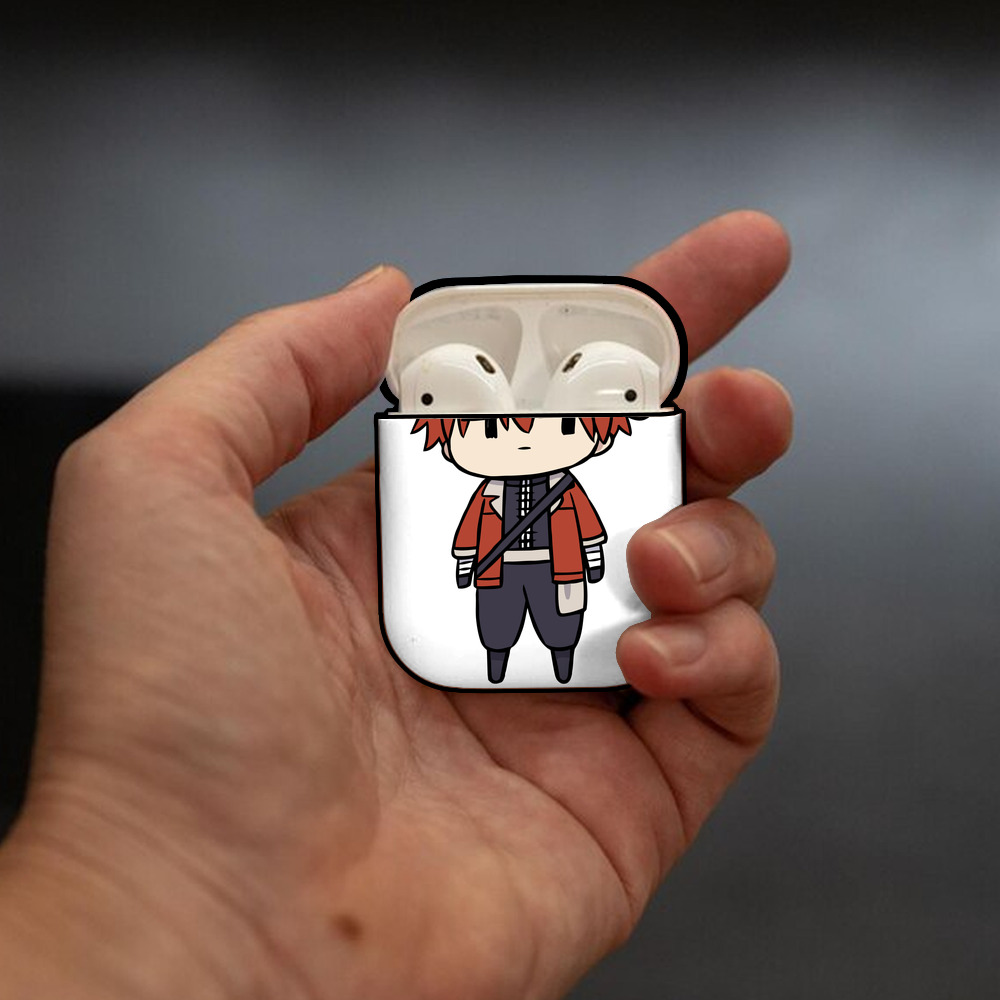 葬送のフリーレン Frieren AirPods 第2世代保護ケース ハードシェル ブラック 耐衝撃・防指紋・カラビナ付き