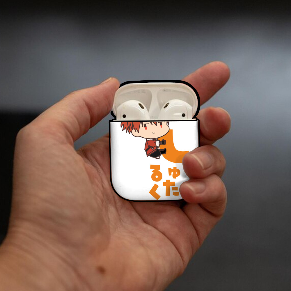葬送のフリーレン Frieren AirPods 第2世代保護ケース ハードシェル ブラック 耐衝撃・防指紋・カラビナ付き