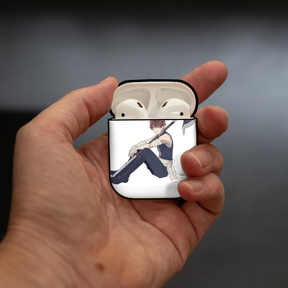 葬送のフリーレン Frieren AirPods 第2世代保護ケース ハードシェル ブラック 耐衝撃・防指紋・カラビナ付き