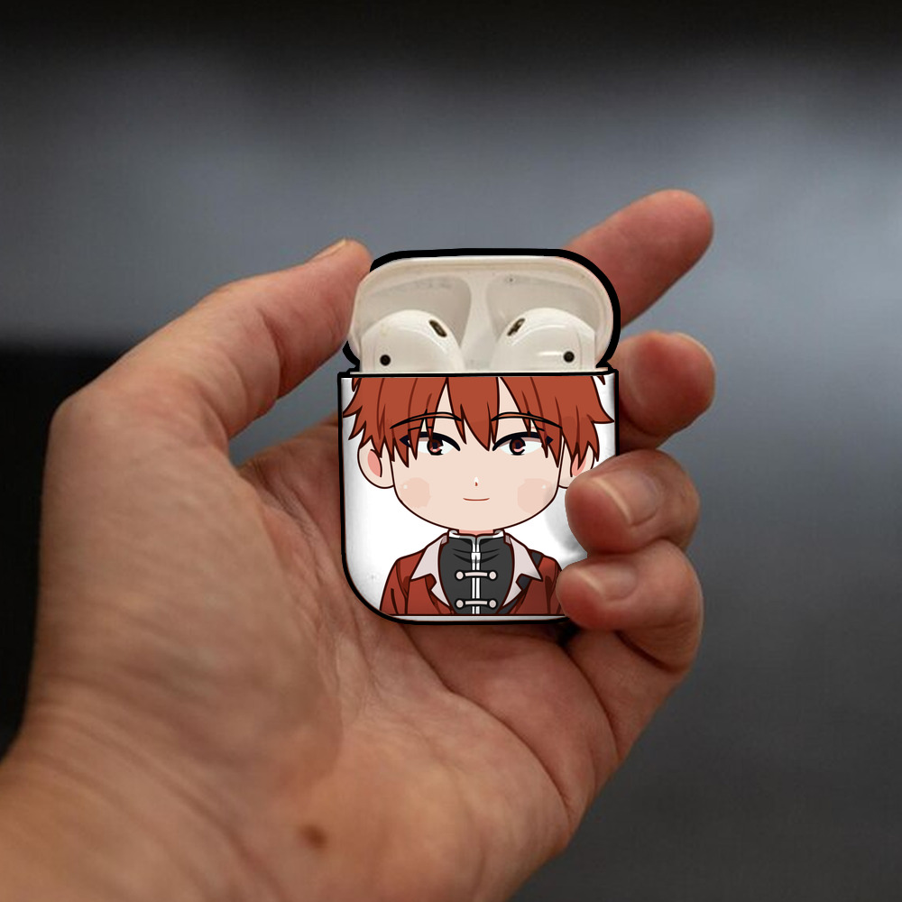 葬送のフリーレン Frieren AirPods 第2世代保護ケース ハードシェル ブラック 耐衝撃・防指紋・カラビナ付き