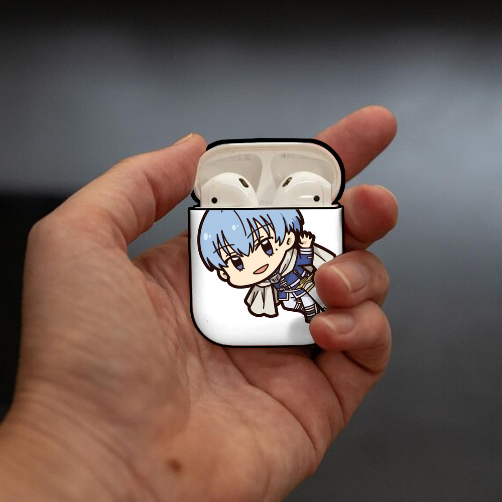 葬送のフリーレン Frieren AirPods 第2世代保護ケース ハードシェル ブラック 耐衝撃・防指紋・カラビナ付き