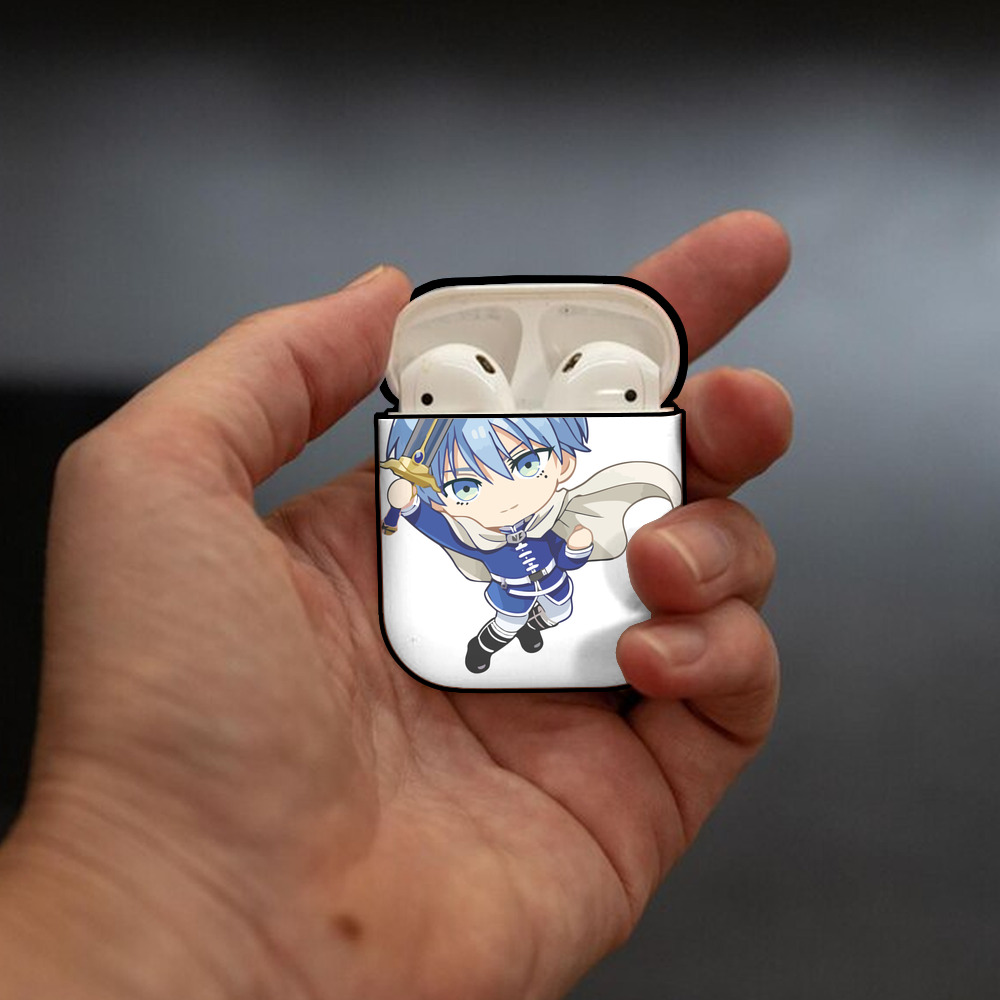 葬送のフリーレン Frieren AirPods 第2世代保護ケース ハードシェル ブラック 耐衝撃・防指紋・カラビナ付き