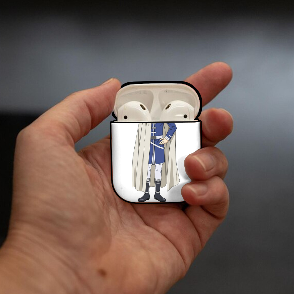 葬送のフリーレン Frieren AirPods 第2世代保護ケース ハードシェル ブラック 耐衝撃・防指紋・カラビナ付き