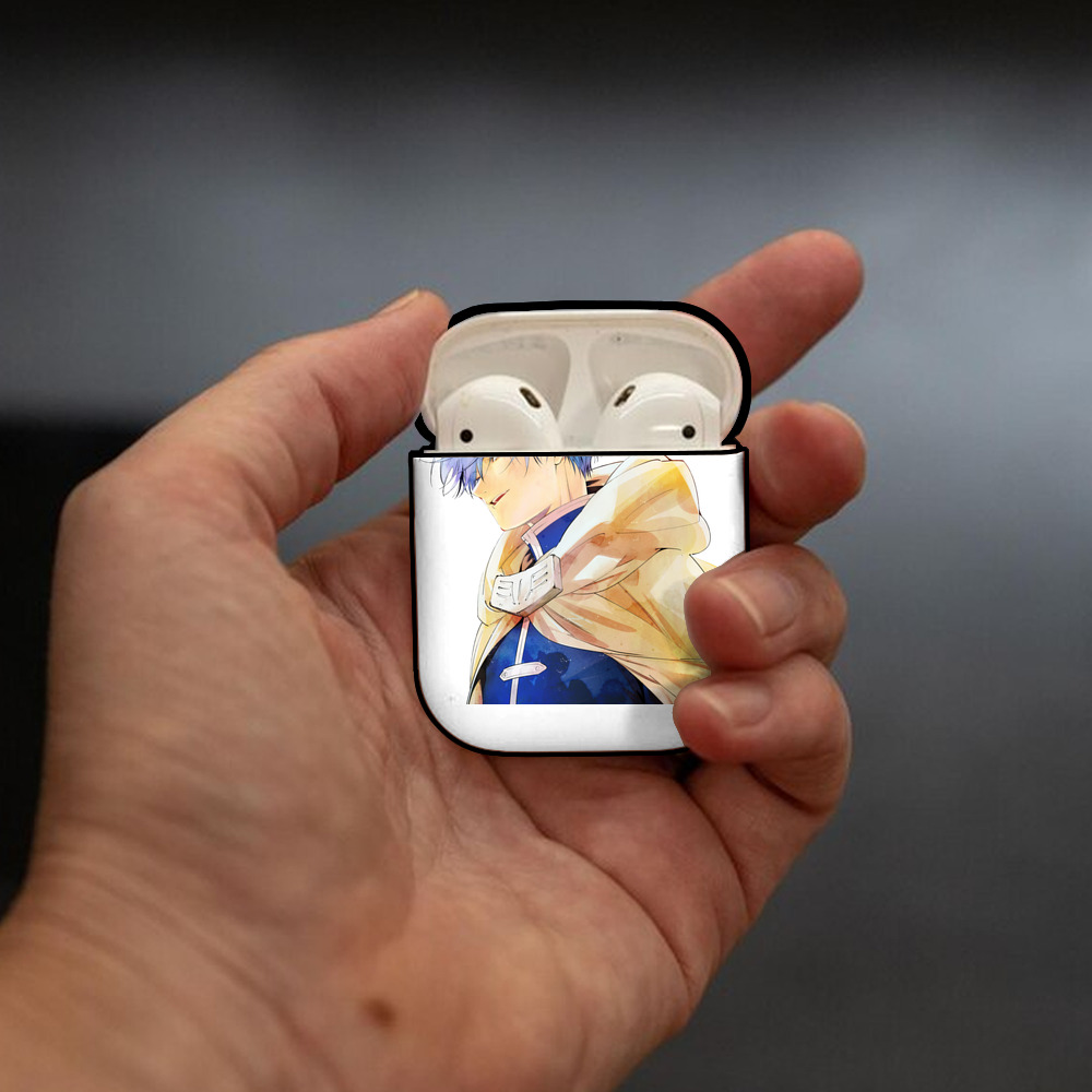 葬送のフリーレン Frieren AirPods 第2世代保護ケース ハードシェル ブラック 耐衝撃・防指紋・カラビナ付き