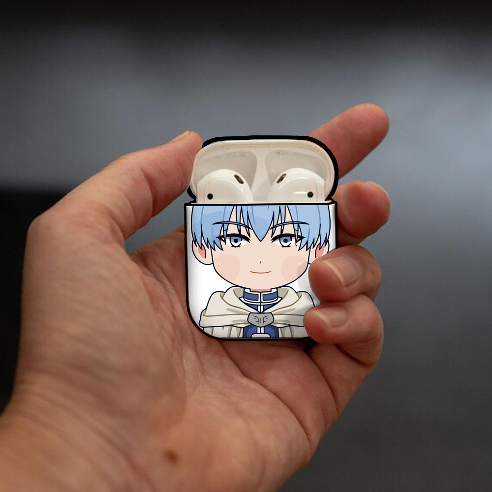 葬送のフリーレン Frieren AirPods 第2世代保護ケース ハードシェル ブラック 耐衝撃・防指紋・カラビナ付き