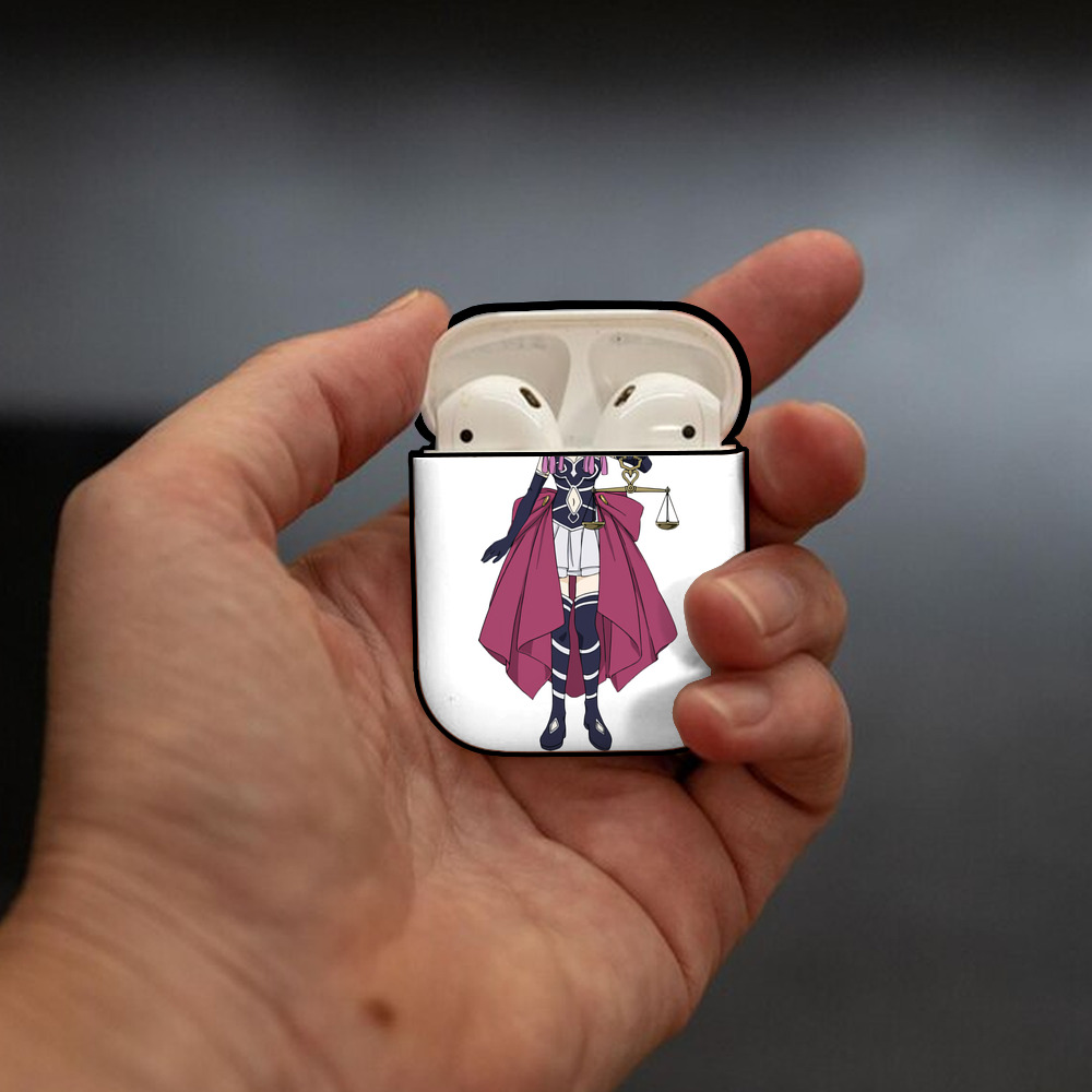 葬送のフリーレン Frieren AirPods 第2世代保護ケース ハードシェル ブラック 耐衝撃・防指紋・カラビナ付き